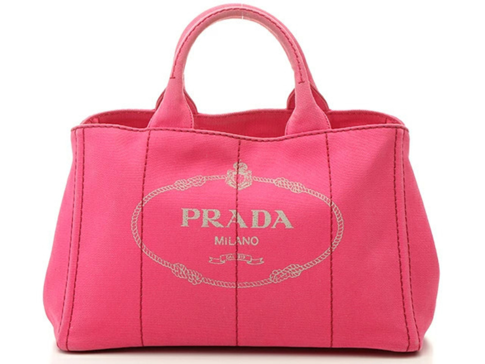 Prada Canapa shoulder bag pink canvas